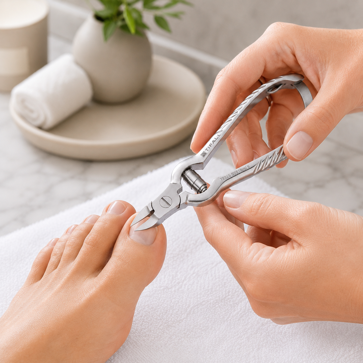 Tifall® Buffer Spring Nail Clipper, nickel-plated