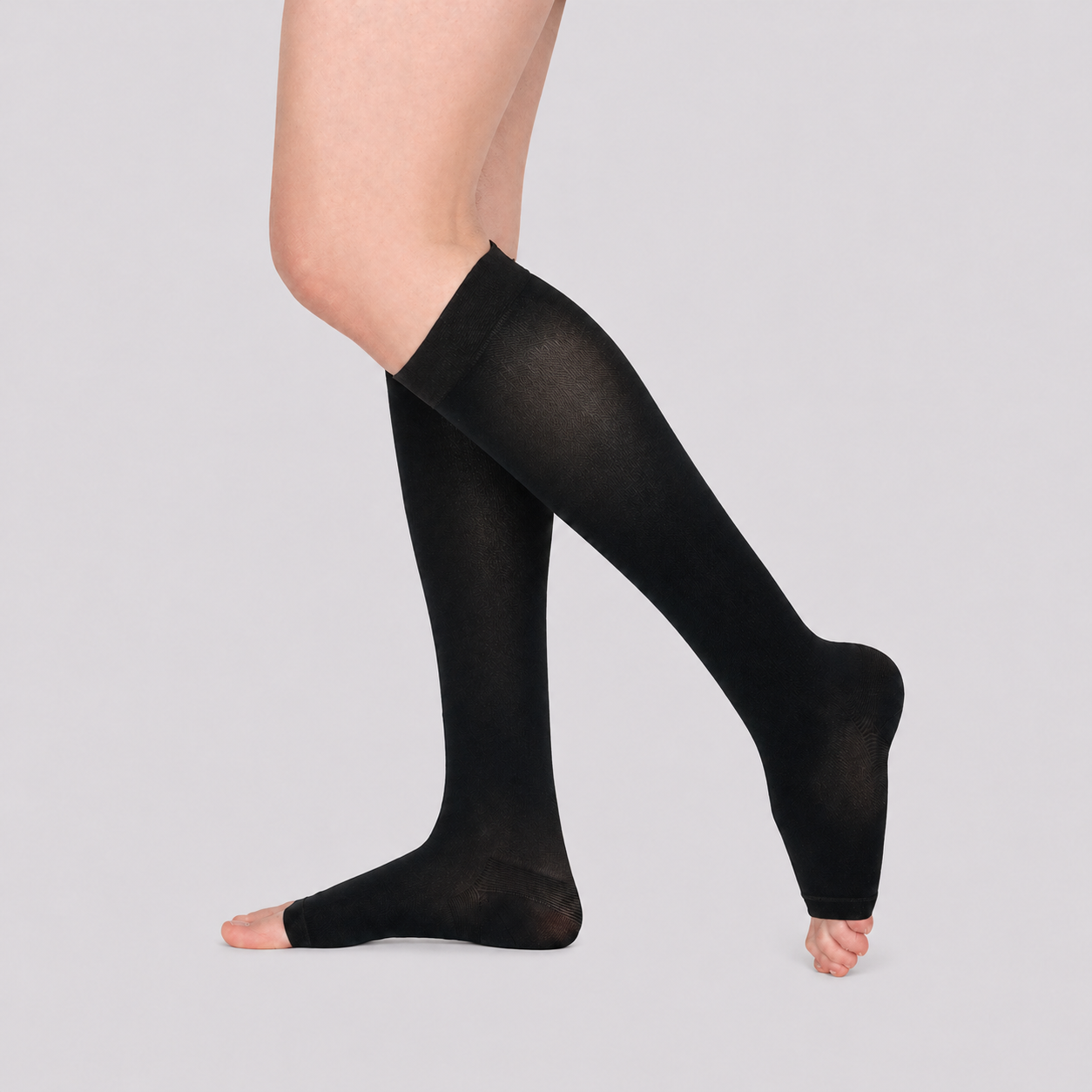 VenoKomp® Calf Compression Stockings with Open Toe